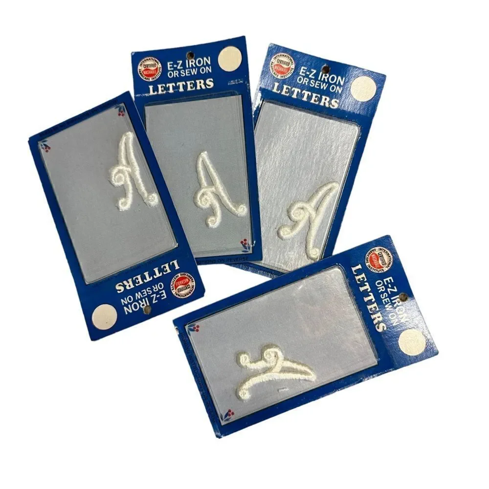 Vintage Letter A sew on or Iron on Monogram